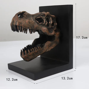 T-Rex Skull Decorative Bookend