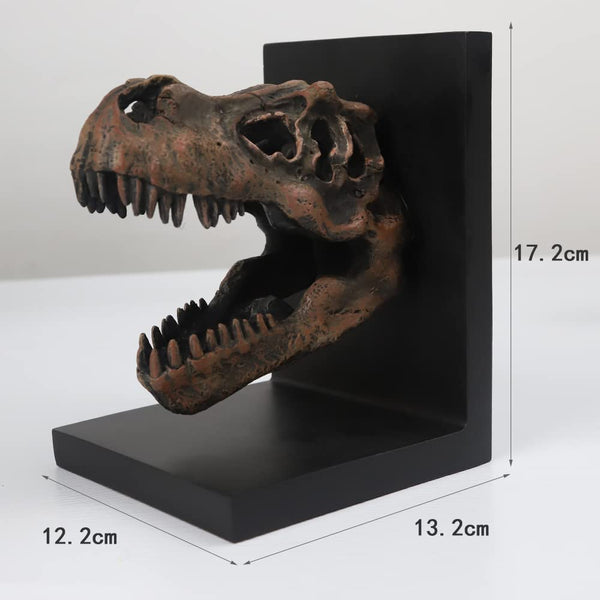 T-Rex Skull Decorative Bookend