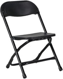 Kids Folding Plastic Chair with Steel Frame – Set of 4