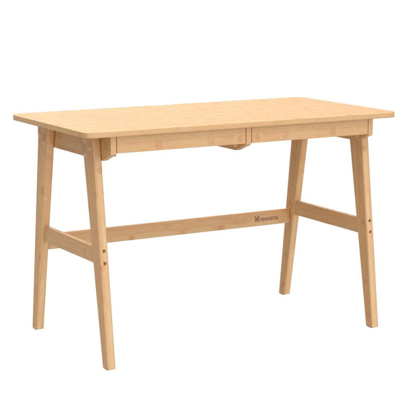 Bamboo Computer Desk with 2 Drawers