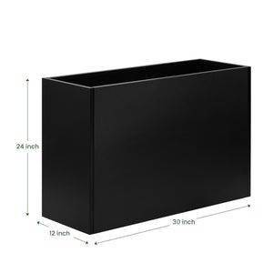 Heavy Duty Steel Raised Planter Box with Adjustable Shelf