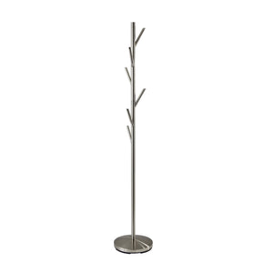 Metal Coat Rack with 6 Hooks, 67" Tall