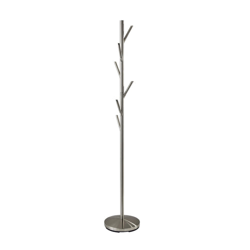 Metal Coat Rack with 6 Hooks, 67" Tall