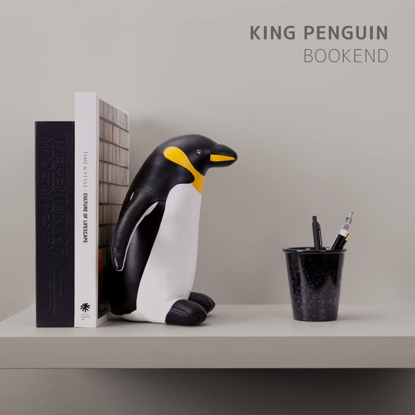 King Penguin Animal Shaped Bookend