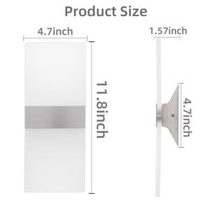 Modern LED Wall Sconce – Hardwired Up Down Light