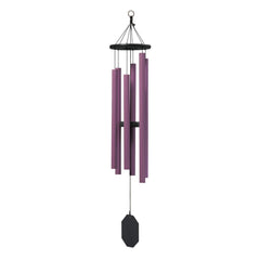43-Inch Handcrafted Aluminum Wind Chime — Purple