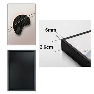 Abstract Black & White Framed Wall Art Set of 3