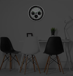 Analog Wall Clock with Temperature & Hygrometer Display
