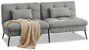 Convertible Futon Sofa Bed with Adjustable Backrest