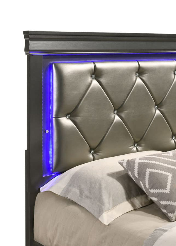 Contemporary Dark Grey Queen Bedroom Set 5-Piece