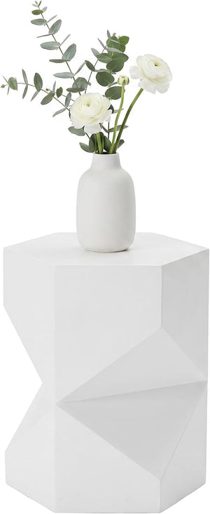 MgO Concrete Hexagonal Outdoor Side Table