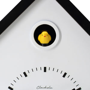 Modern Wooden House Cuckoo Wall Clock