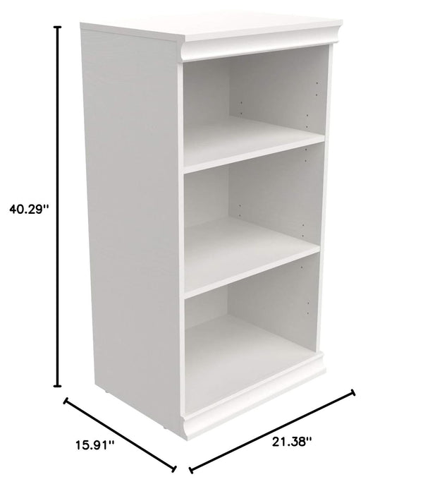 Modular Storage Shelf Unit with 3 Adjustable Shelves