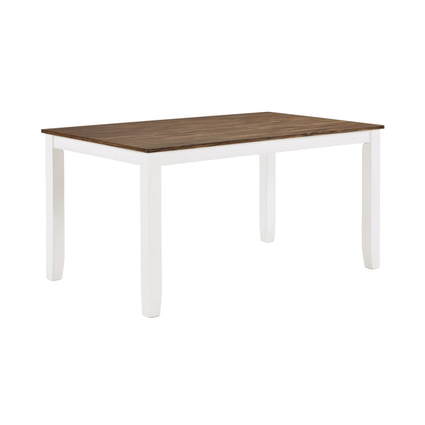 7-Piece Farmhouse Dining Table Set with 6 Cross Back Chairs