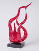 Abstract Holy Flame Figurine Statue — Resin Art Decor, 16.5 Inch
