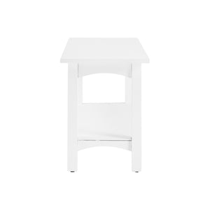 Solid Wood Entryway Bench with Storage Shelf