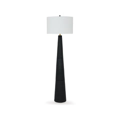 Modern Textured Polyresin Floor Lamp with 3-Way Switch