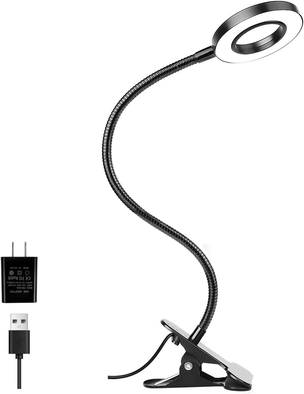 Clip-On Desk Lamp with Dimmable LED
