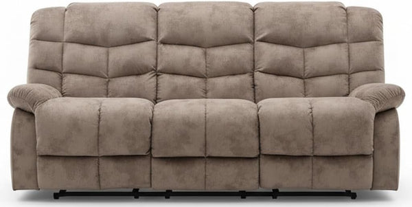 Manual Recliner Sofa Set – 4-Seat Fabric Living Room Set