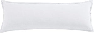 French Flax Linen Long Lumbar Throw Pillow 14x42