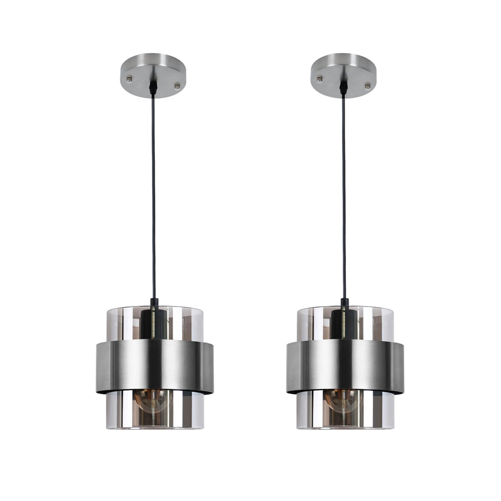Mini Glass Pendant Light – 7 Inch Adjustable Ceiling Fixture