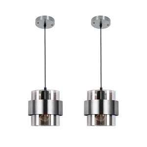 Mini Glass Pendant Light – 7 Inch Adjustable Ceiling Fixture
