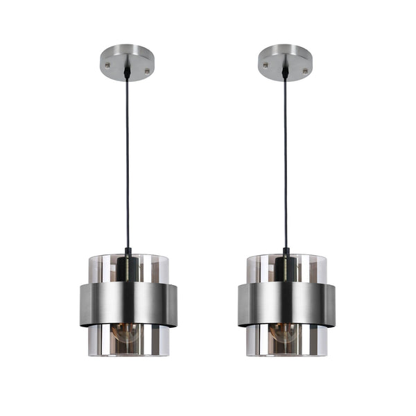 Mini Glass Pendant Light – 7 Inch Adjustable Ceiling Fixture