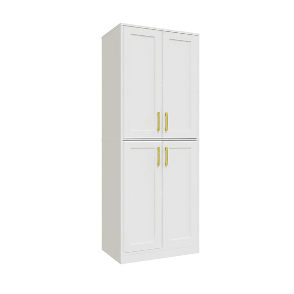 Tall Storage Cabinet with Doors & Adjustable Shelves