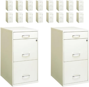 3-Drawer Vertical Metal Filing Cabinet with Lock – Letter Size