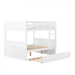 Full Over Full Bunk Bed with Trundle & Ladder