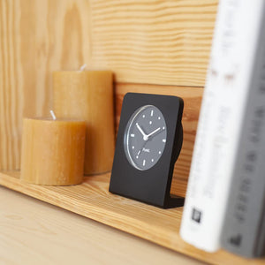 Analog Alarm Clock with Light & Snooze – Silent Bedside Clock