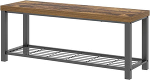 Entryway Storage Bench with Shoe Rack – 2-Tier & 3-Tier