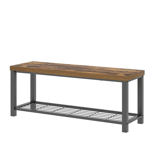 Entryway Storage Bench with Shoe Rack – 2-Tier & 3-Tier
