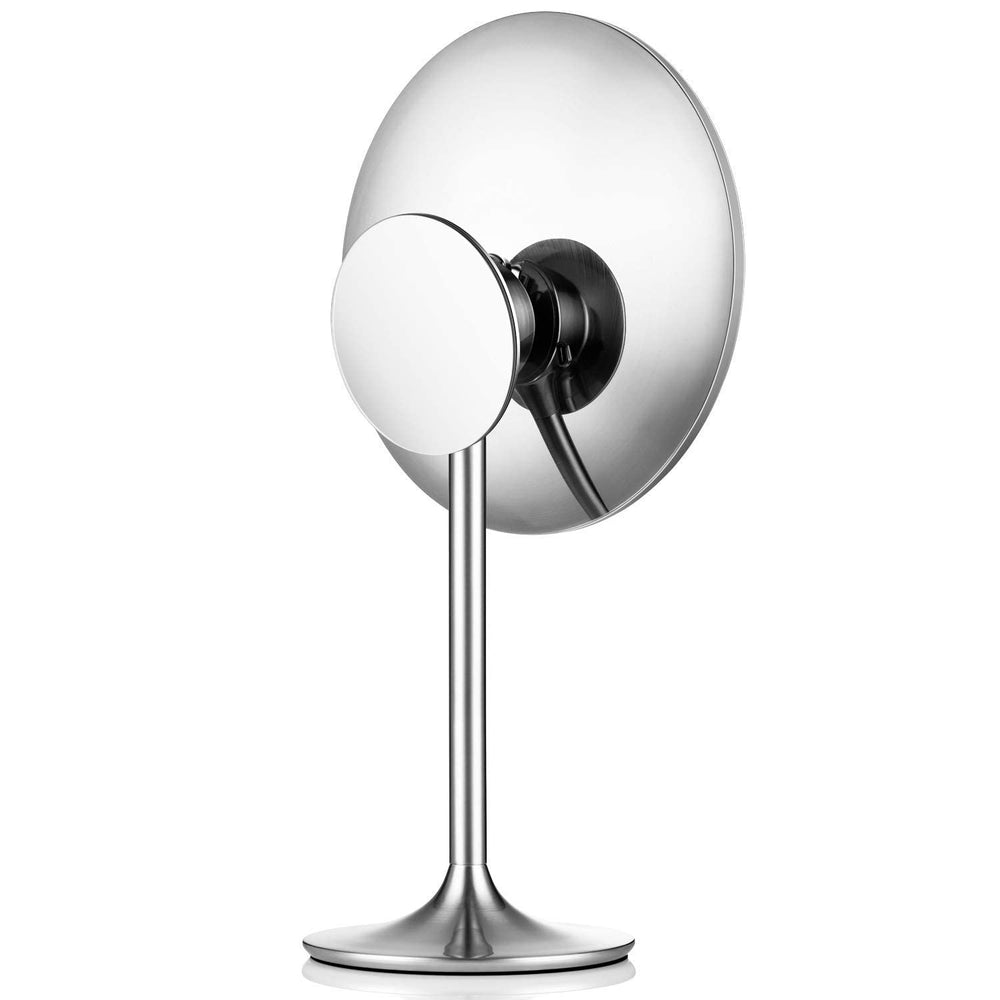 9-Inch LED Makeup Mirror with 5X & 10X Magnification