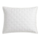 King Size Quilted Pillow Sham Set – 2 Piece, Lyocell, White