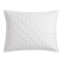 King Size Quilted Pillow Sham Set – 2 Piece, Lyocell, White