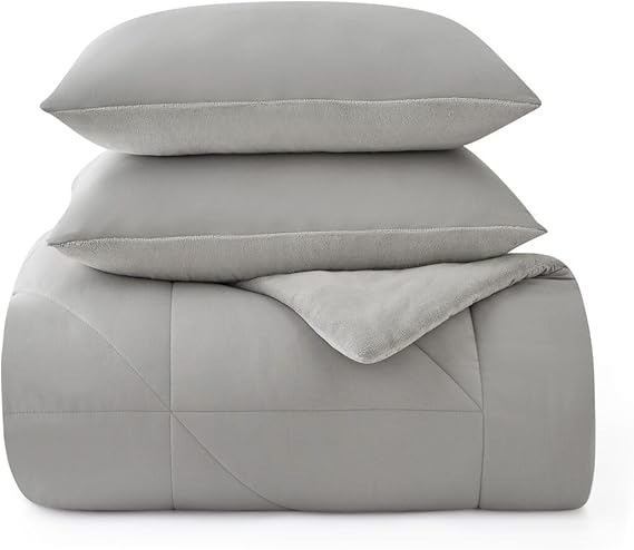 Reversible Comforter Set with Down Alternative Fill & Pillow Shams