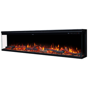 3-Sided Smart Electric Fireplace with WiFi & Heater