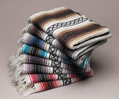 Mexican Falsa Blanket Throw Wholesale Pack of 10