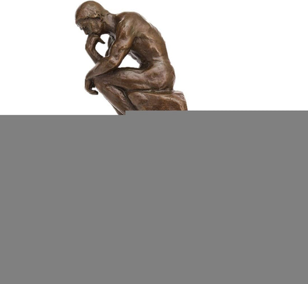 Bronze Thinker Sculpture - Classical Philosophy Statue