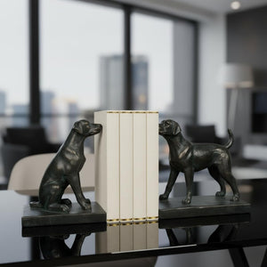 Black Labrador Retriever Bookends – Set of 2