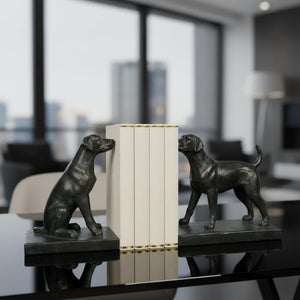 Black Labrador Retriever Bookends – Set of 2