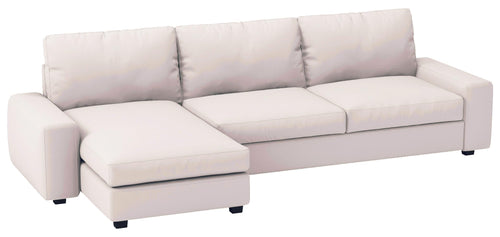 Kivik Sofa with Chaise Sectional Slipcover – Polyester Beige
