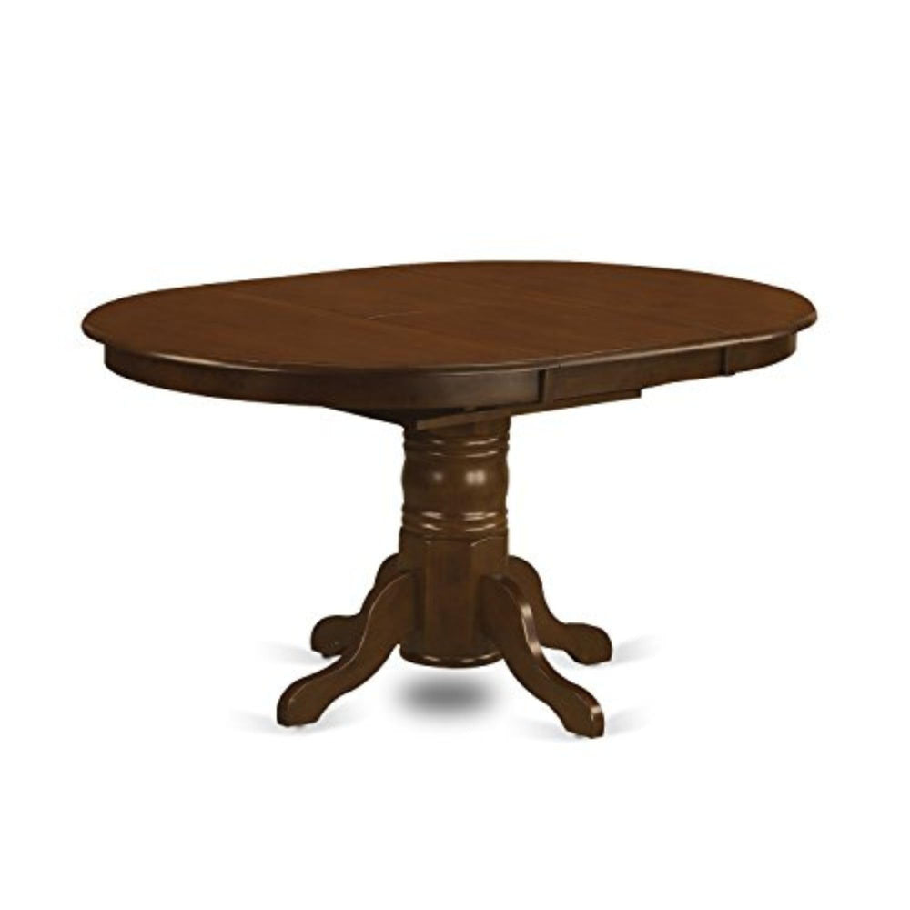 Oval Pedestal Dining Table with Butterfly Leaf