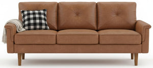 3-Seater Faux Leather Sofa