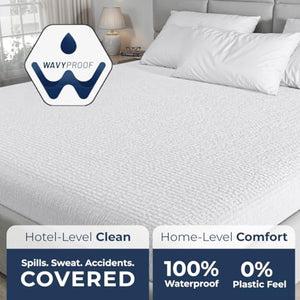Waterproof Quilted Mattress Protector – Deep Pocket Fitted Cover