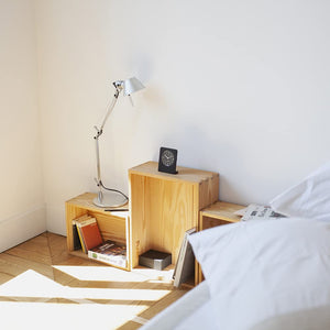 Analog Alarm Clock with Light & Snooze – Silent Bedside Clock