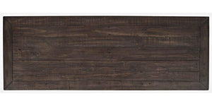 Reclaimed Pine Console Sofa Table with Drawers and Shelves