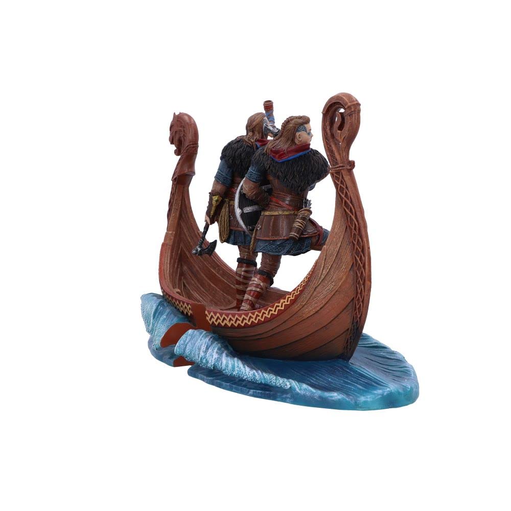 Viking Warrior Decorative Bookends – Dark Brown, 31cm
