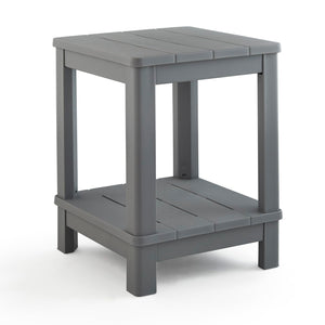 Adirondack Outdoor Side Table – Gray